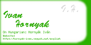 ivan hornyak business card